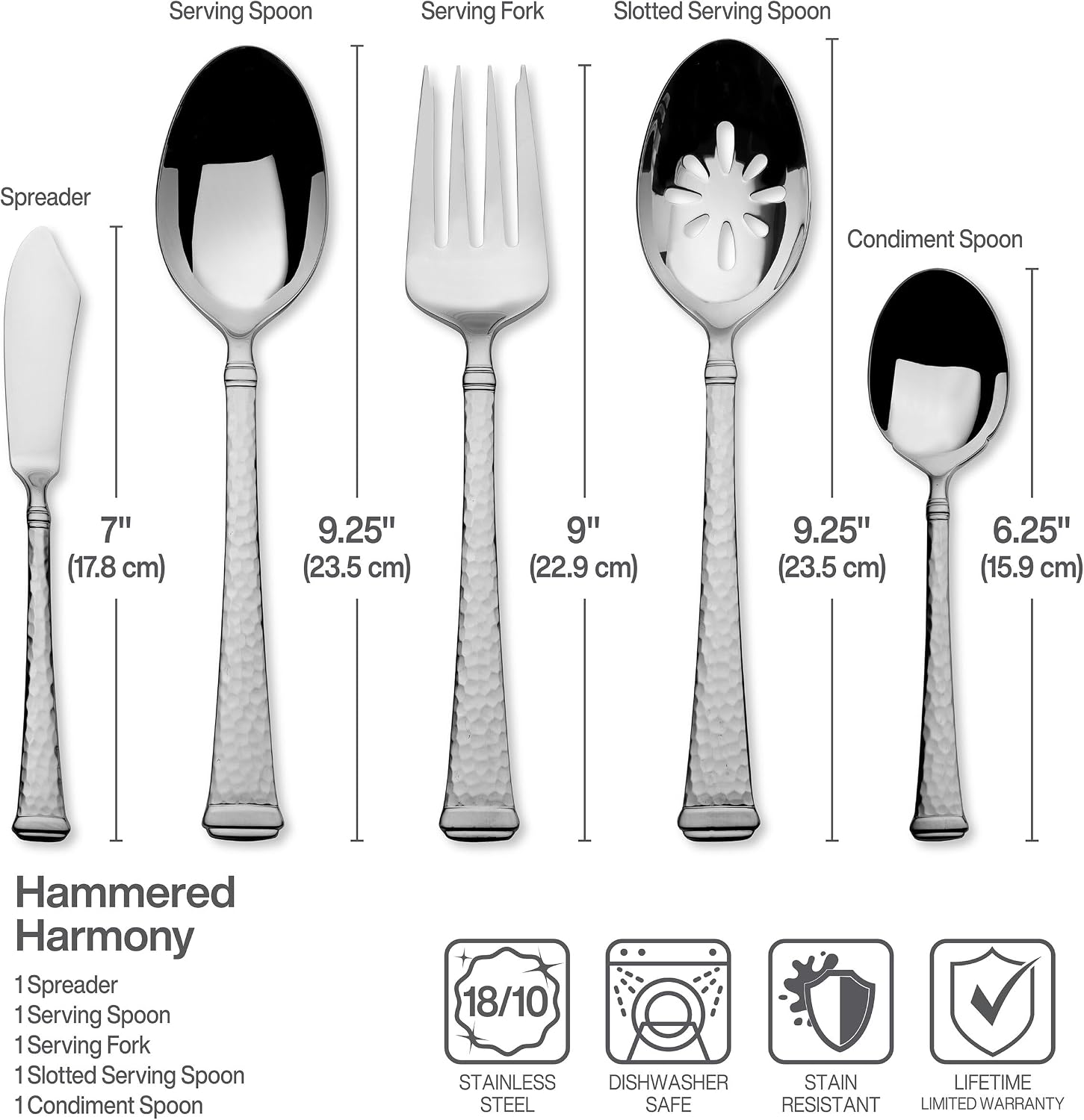 Mikasa Virtuoso 18/10 Stainless Steel Silverware Set, 65-Piece Cutlery Set for 12, Dishwasher Safe Flatware with Dinner Forks, Knives, Spoons, Teaspoons, Salad Forks and Serving Pieces