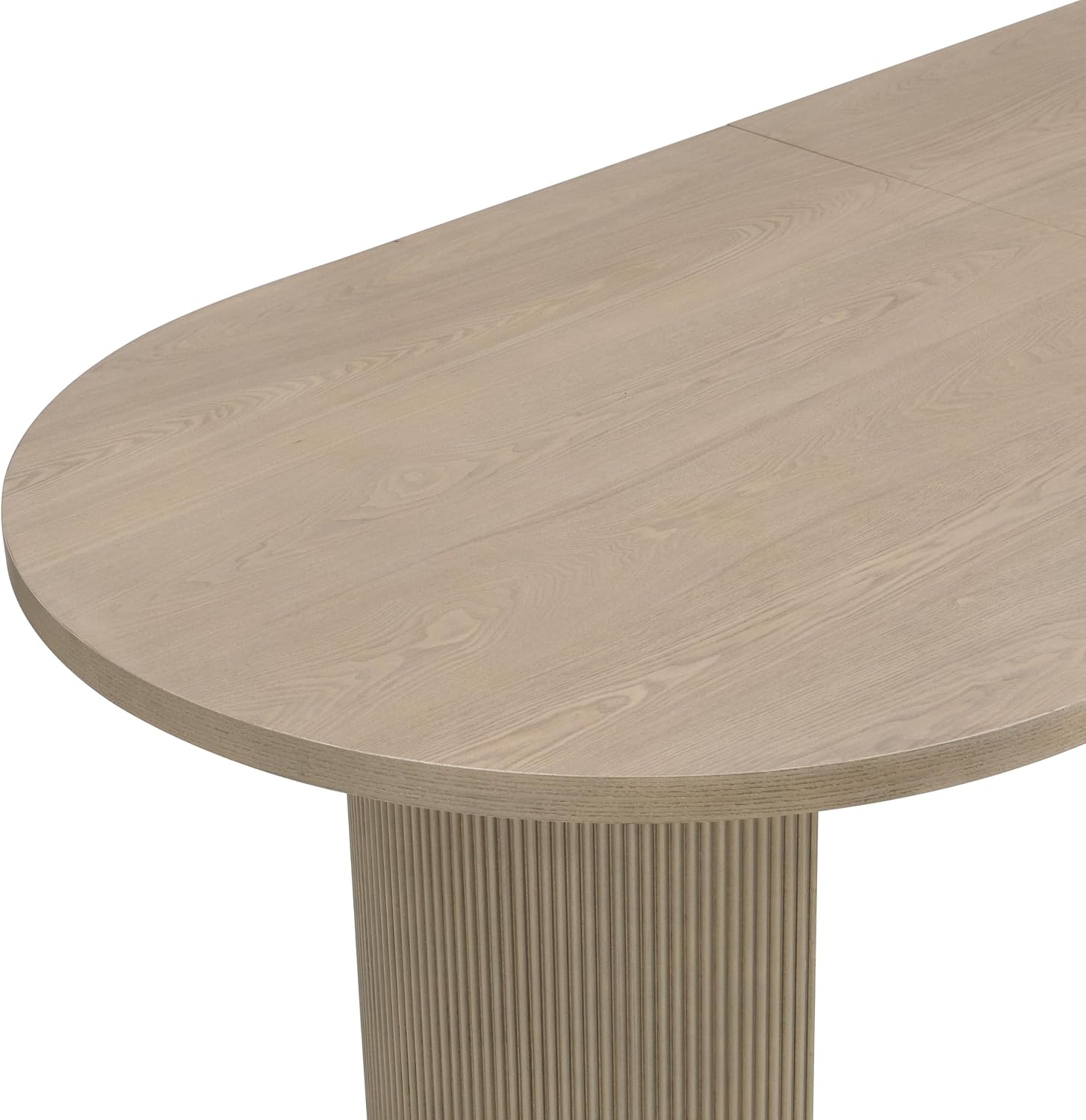 Christopher Knight Home Lancas Modern Minimalist Wooden Indoor Dining Table - Oval Top Pedestal Design - Dining Table Set for 6 - Light Ash Finish - Restaurant, Family Gatherings, Kitchen, Dining Room