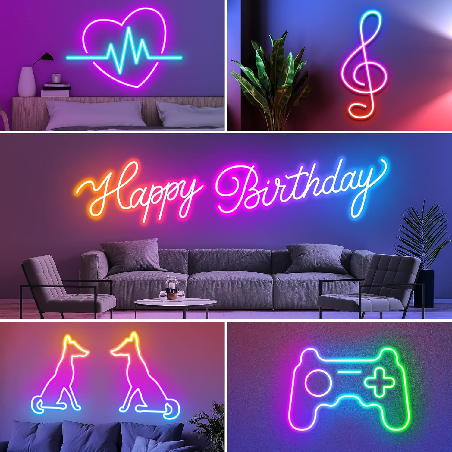 AILBTON 150Ft Neon Rope Lights,Flexible Led Rope Lights Control with App/Remote,Multiple Modes RopeLights,IP65 Outdoor RGB Led Neon Lights NonWater Resistant,Music Sync Gaming Led NeonLight Strip