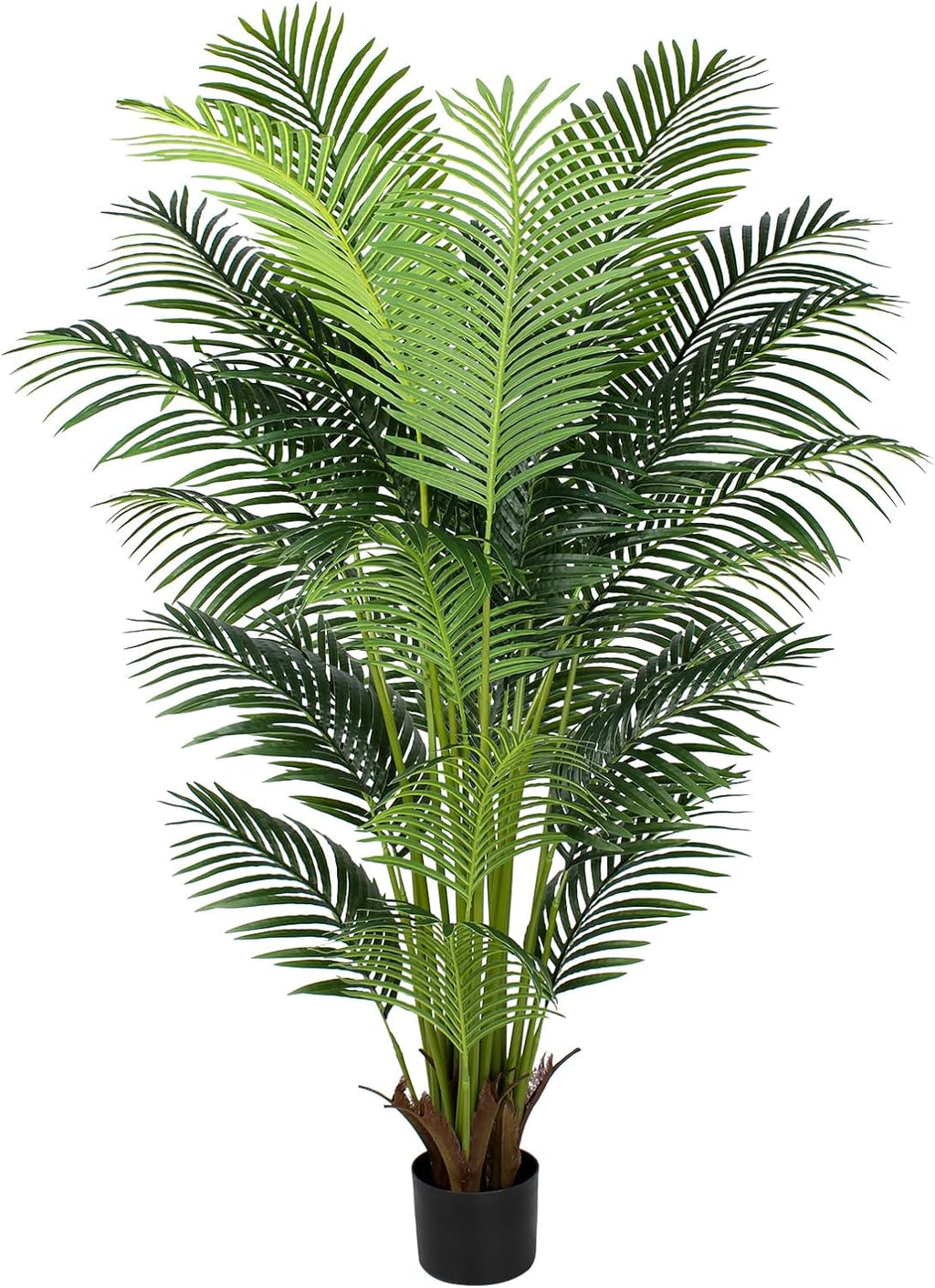 YEPDIN 6 Ft Artificial Tropical Palm Tree With 24 Removable Leaves - Large Faux Plant for Indoors and Outdoors, Silk Housewarming Gift, K185