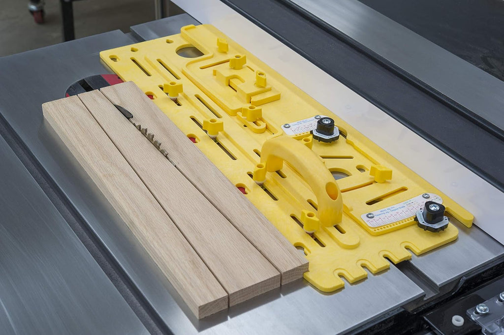 Microjig Grr-ripper Advanced (2-Pack) with MicroDial Tapering Jig | For Table Saws, Router Tables, Jointers, and Band Saws | For DeWalt/Makita/Bosch/Skil/Jet/Powermatic/SawStop and More