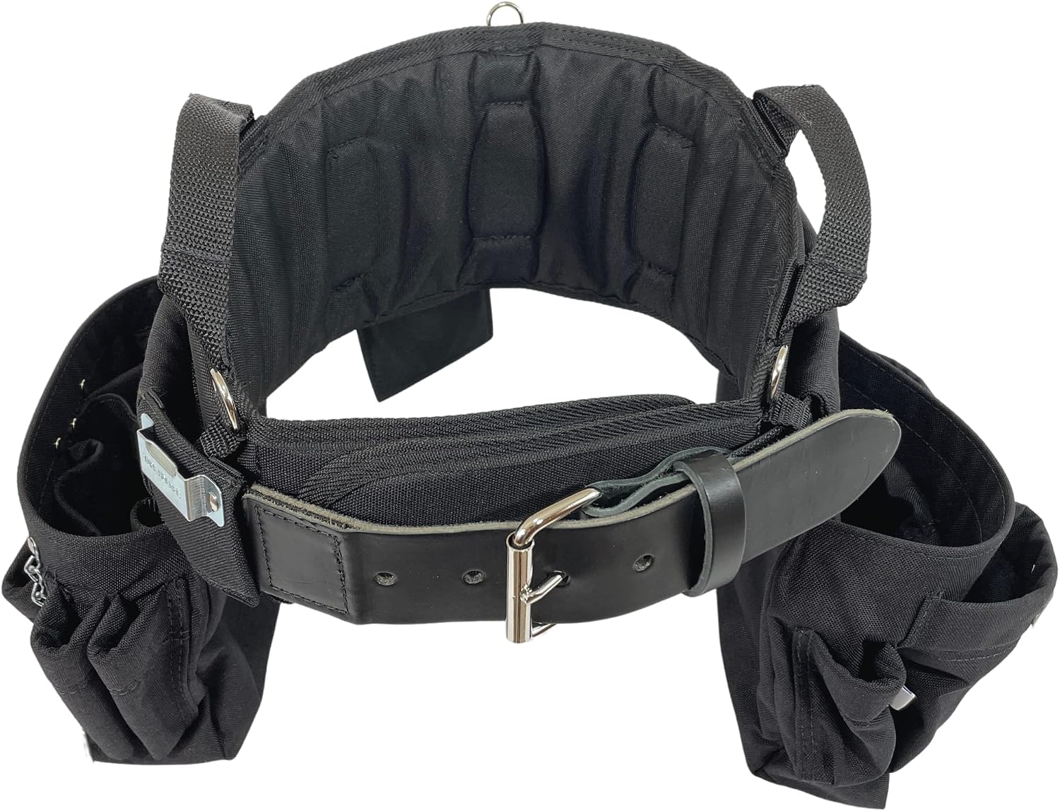 BOULDER BAG Professional Electrician's MAX Combo with Comfort Back Support Tool Belt, Leather Belt Buckle, Heavy Duty Work Belt, (Small 24-27 Inch Waist), Made in USA