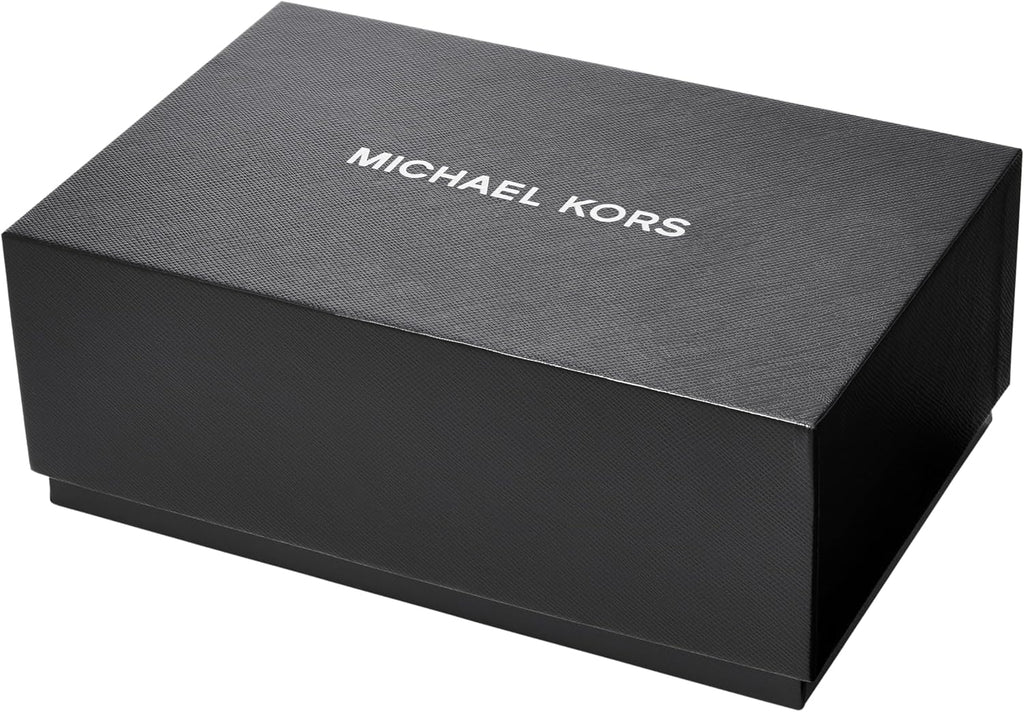 Michael Kors MK9122 - Slim Runway Three-Hand Beige Gold-Tone Stainless Steel Watch