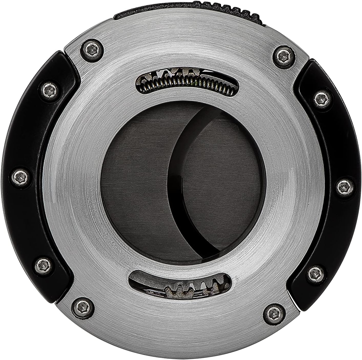 Xikar XO Double Guillotine Cigar Cutter, Dual Stainless Steel Blades, 64 RG, Black Blades (Silver and Black)