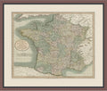 First Avenue Art & Framing Home Decor | Quality Framed Artwork | Interior Accents | Vintage Map of France - MAPS (26'x32')