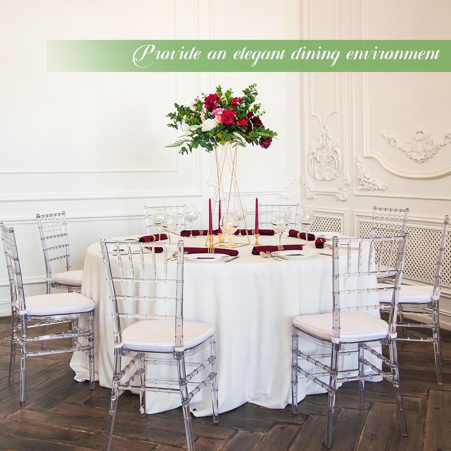 12 Pack Round Tablecloth 120 inch White Table cloths for Round Tables,Stain and Wrinkle Resistant Washable Polyester Tablecloths White Table Cloth 120 Inch Table Cloth for Wedding Party Birthday