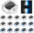 VOLISUN 16 Pack 2 Colors in 1 Solar Driveway Dock Deck Lights