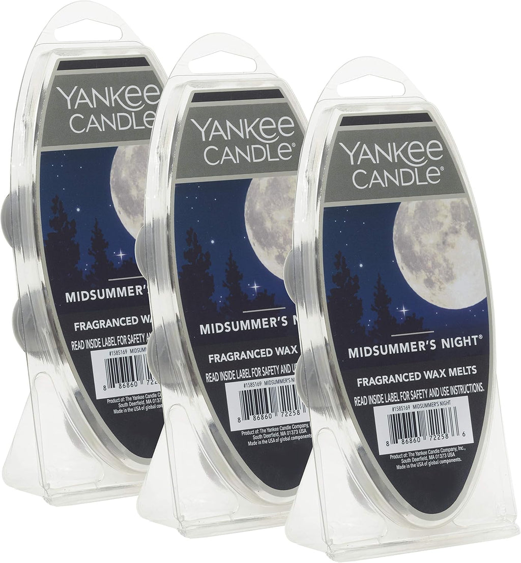Yankee Candle Midsummer's Night Wax Melts,Suitable for All Wax Warmers,18 Count (Pack of 12)