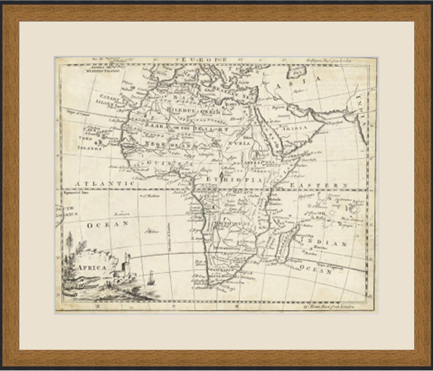 First Avenue Art & Framing Home Decor | Quality Framed Artwork | Interior Accents | Map of Africa - MAPS (28'x32')