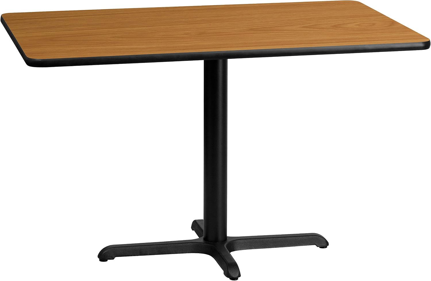 Flash Furniture Graniss 30'' x 48'' Rectangular Natural Laminate Table Top with 23.5'' x 29.5'' Table Height Base