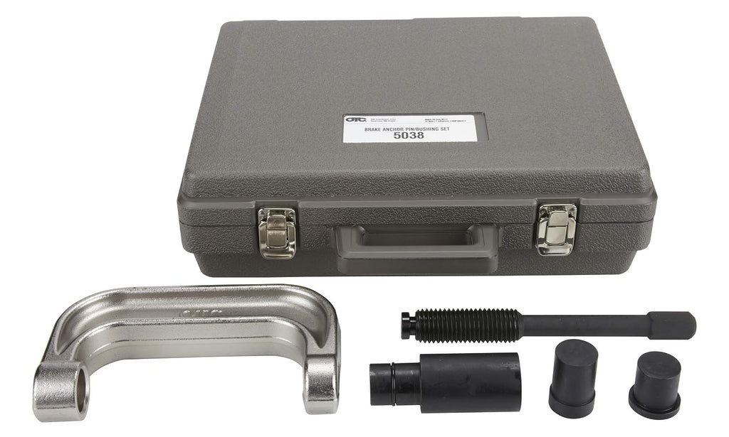 OTC 5038 Brake Anchor Pin and Pin Bushing Service Set - Replace Pins and Bushings on 16-1/2' S-cam Trailer and Tractor 'Q' Brake Systems Without Removing the Bearing Hub Assembly
