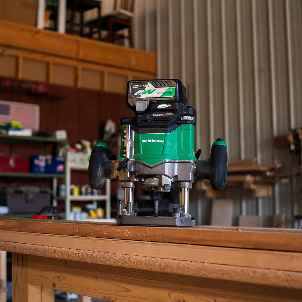 Metabo HPT Cordless Plunge Router, 36V Variable Speed Router, Up to 46 Feet per Minute, Lightweight Design, LED Work Light, 2020 Pro Tools Innovation Award Winner, Tool Body Only, M3612DAQ4