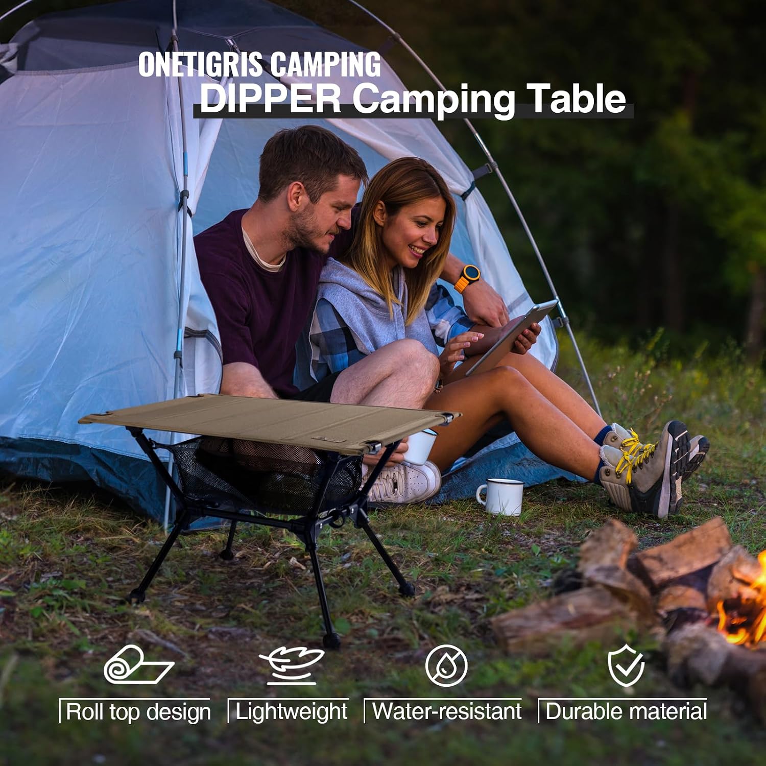OneTigris SUPRANUBIS Camping Cot Dipper Camping Table