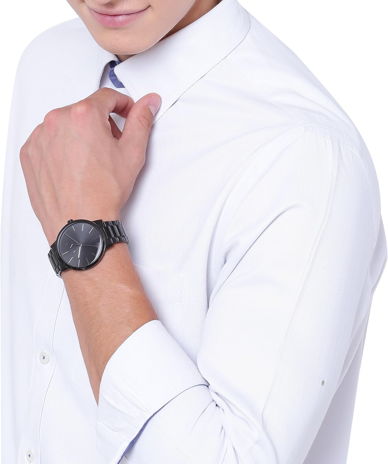 A|X Armani Exchange Men's Watch, Three-Hand Watches for Men