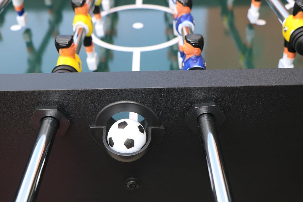 55'' Soccer Table, Large Size Foosball Game Table for Adult, Football Table with Cup Hloders & Sturdy Leg for Game Rooms & Parties