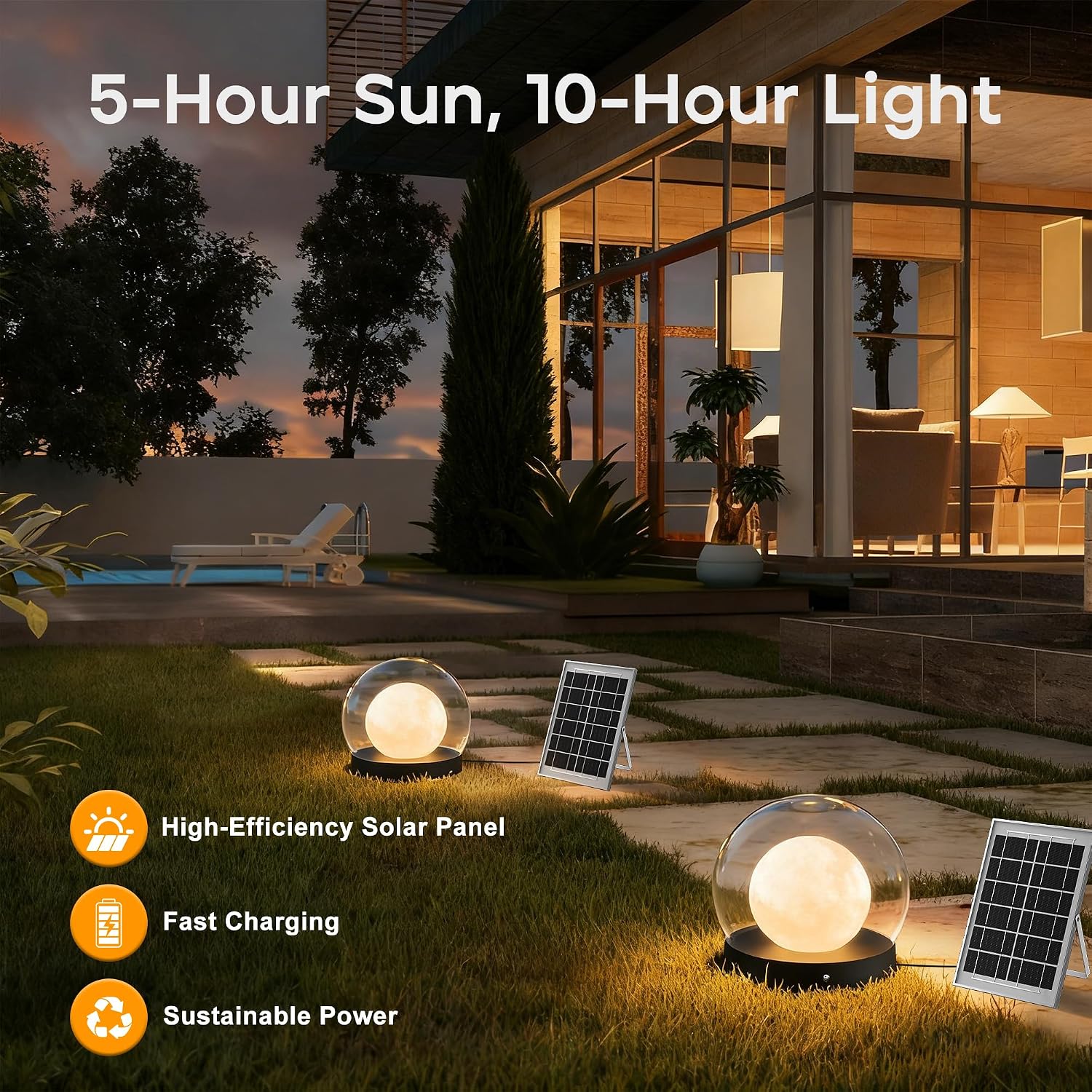 Solar Post Lights, IP54 Modern Pillar Light, Waterproof Column Lamp Outdoor, Dusk to Dawn Solar Post Cap Light with 3200K LED,Fence Deck Cap Lights for Garden Deck Patio Outside Lighting (Lampshade)