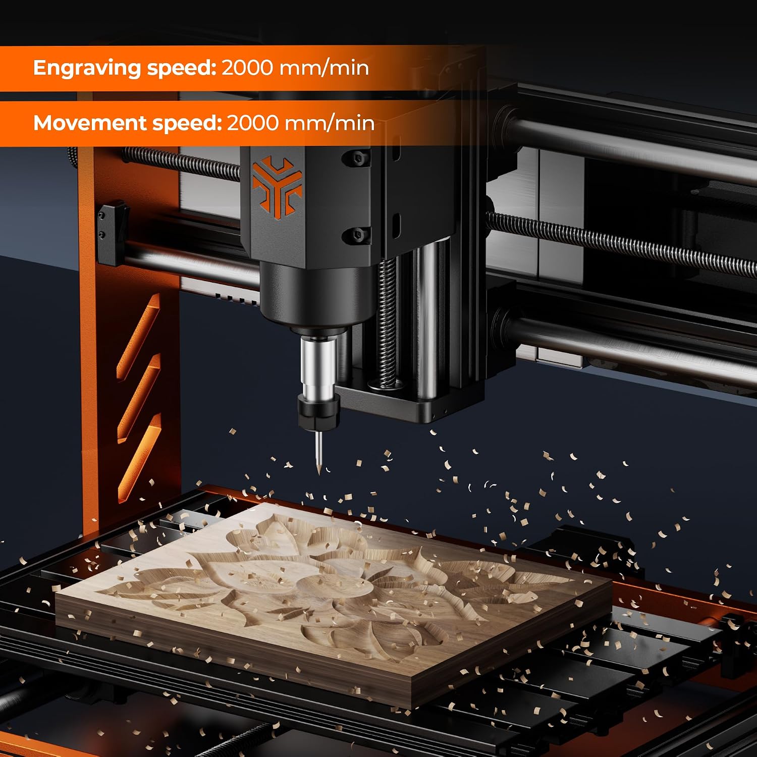 CNC Router Machine, ACMER Ascarva 3 S 500W CNC Milling Machine, Working Area 11.81' x 7.09' x 3.07' for Wood Plastic Metal Acrylic MDF Nylon Carving Cutting