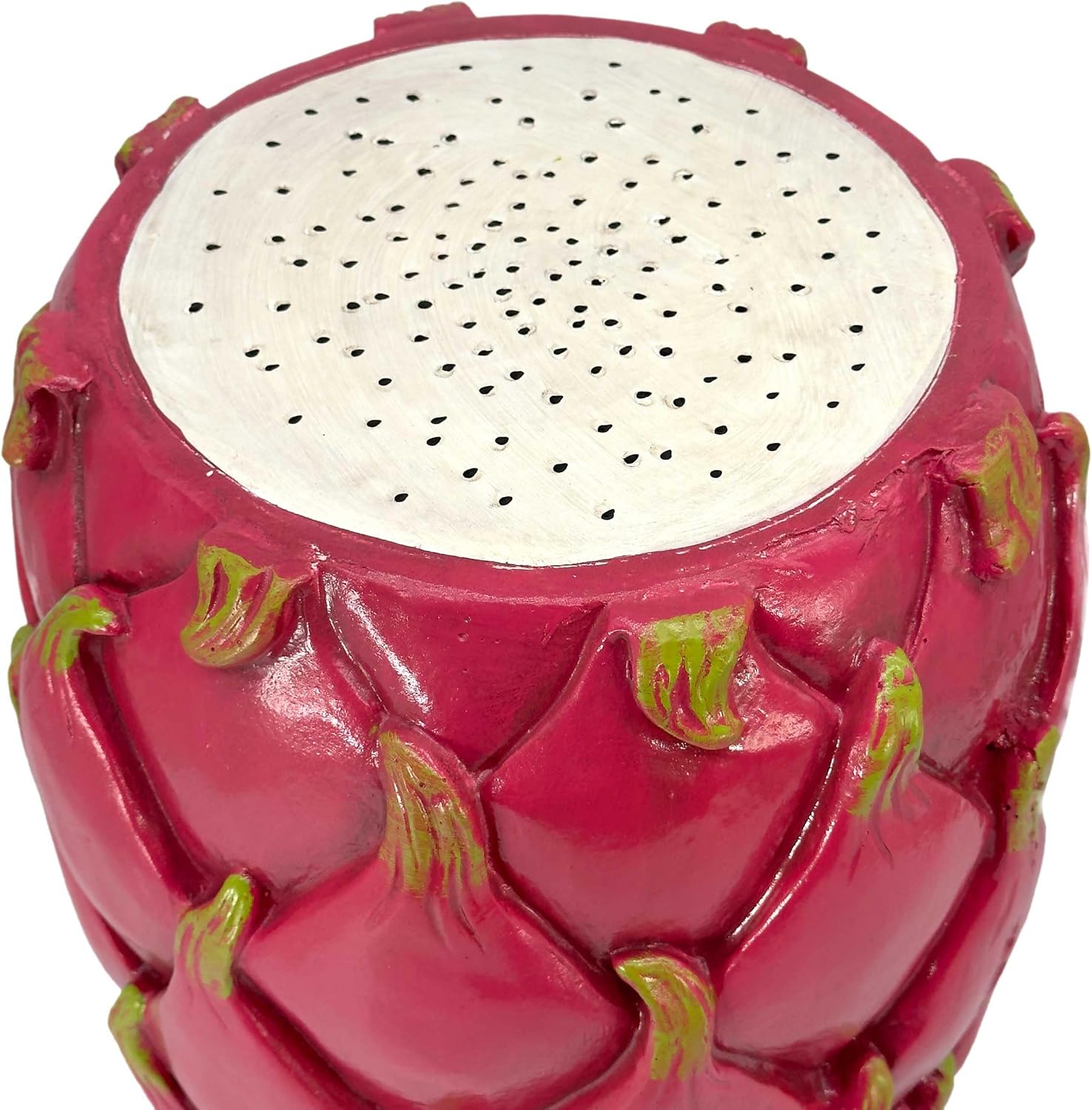Galt International 18' Dragonfruit Tropical Fruit Stool Side Vibrant Table Home Decor Plant Stand Garden Indoor Outdoor Decorations