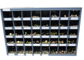 2510 Piece Fine Thread SAE Grade 8 Bolt, Nut, and Washer Assortment with 40 Hole Bin