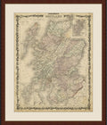 First Avenue Art & Framing Home Decor | Quality Framed Artwork | Interior Accents | Johnson's Map of Scotland - MAPS (28'x32')
