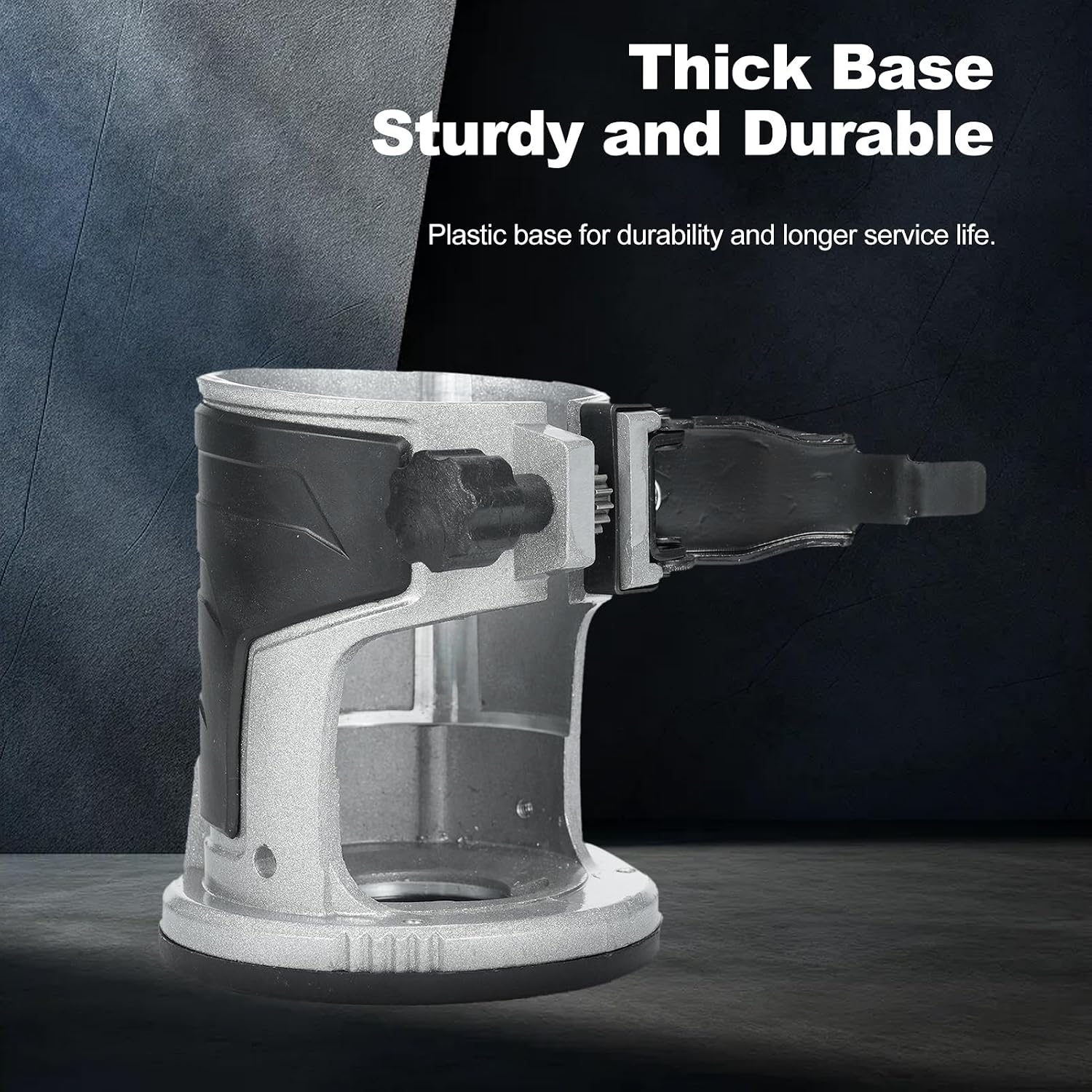 Trim Router with Brushless Motor 6 Variable Speeds 30000 RPM Compact Router for Woodworking with Metal Base Precise Scale Milling Cutter and 4.0Ah Batteries (US Plug & 1 Battery)