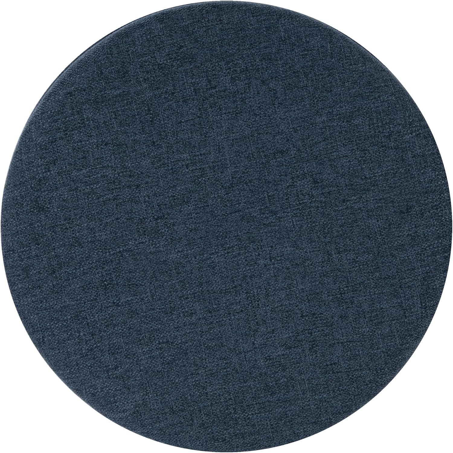 HomePop Round Storage Ottoman - Textured Navy