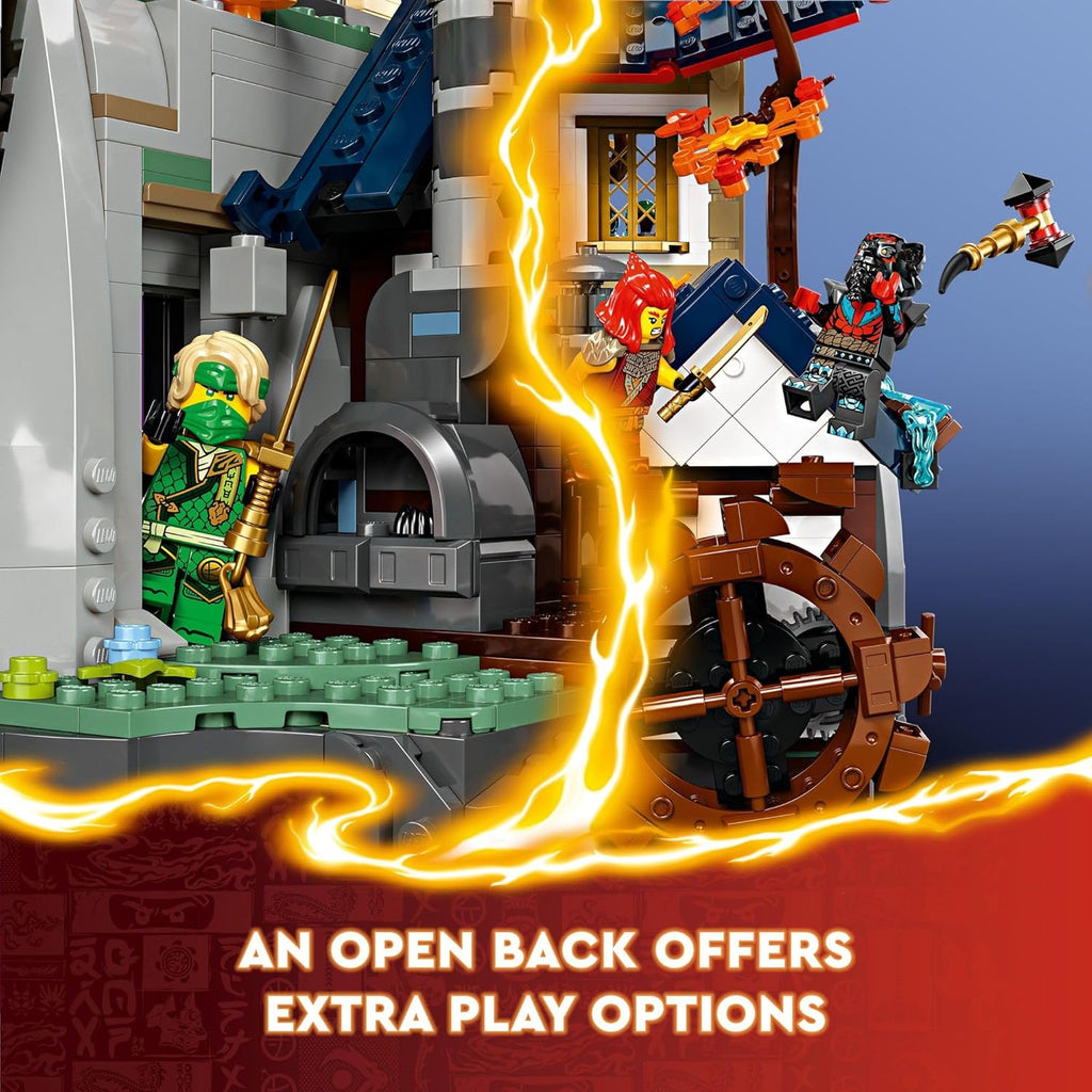 LEGO NINJAGO Tournament Temple City Building Toy for Teen Boys & Girls, Ages 14+, Great for Dragons Rising Fans Who Enjoy Model Building Sets and NINJAGO Toys - 71814