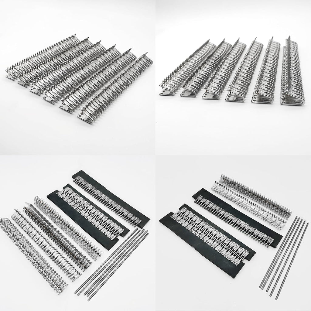 Conveyor Belt Lacing Fastener Set, 5-6mm High Performance Fasteners for Spliced Belts, 10pcs Stainless Steel Rivet Fasteners Belt with 5 Pins