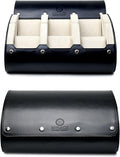 M Mirage Luxury Travel 6 watch display case organizer - Jade Black & Ivory White