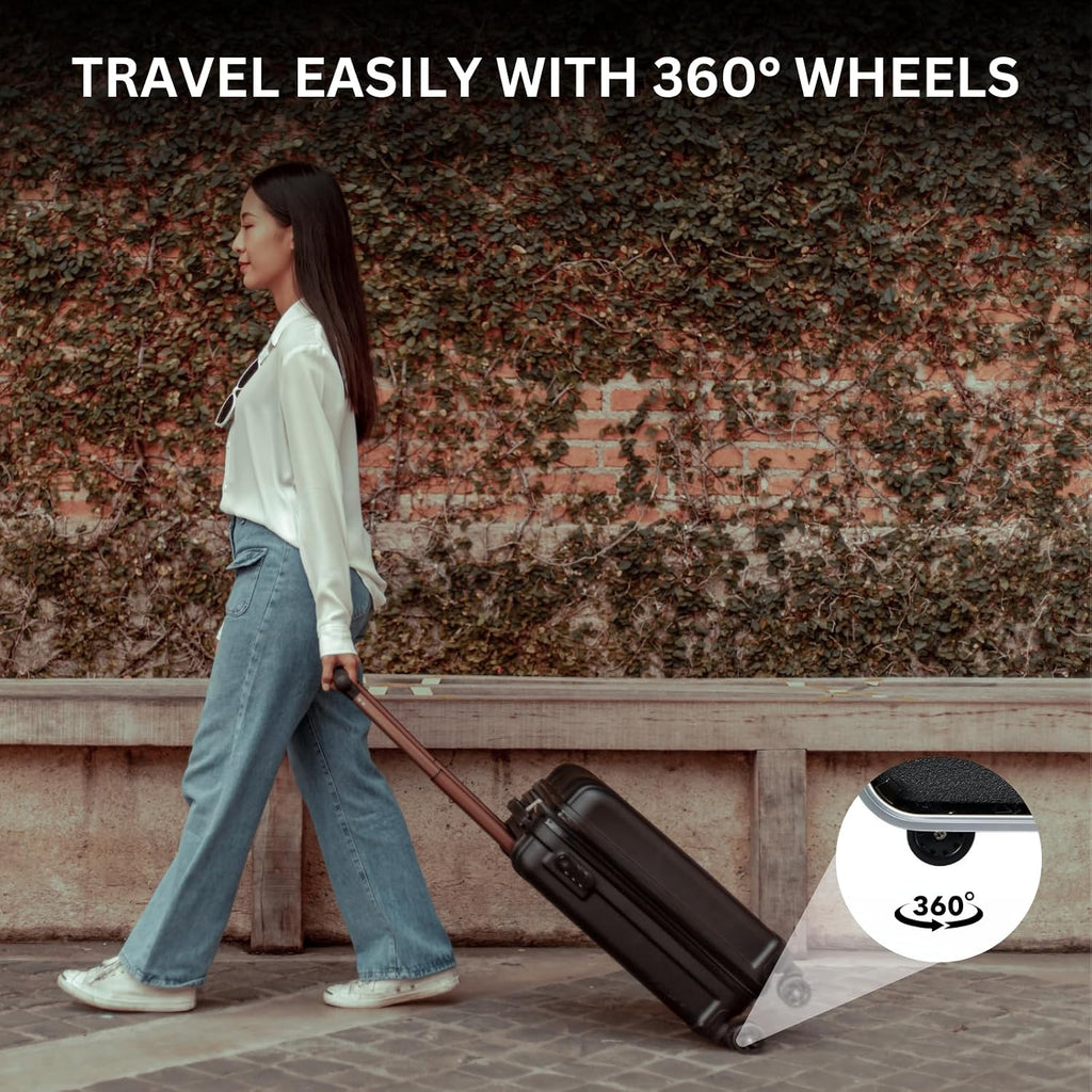 Wine Bottle Suitcase Aluminum | Holds 10 Standard 750 ML Bottles | Universal Airplane Luggage Case, TSA Approved Wheeled Bag For Professionals & Consumers, Gift For Wine Lovers, Connoisseurs (23 IN)