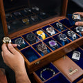 Royal Craft Expertise® 12-Slot Luxury Wooden Watch Box with Drawer – Handcrafted Rosewood Organizer for Men | Elegant Velvet Lining & Ample Storage | Premium Display Case for Watch Collectors