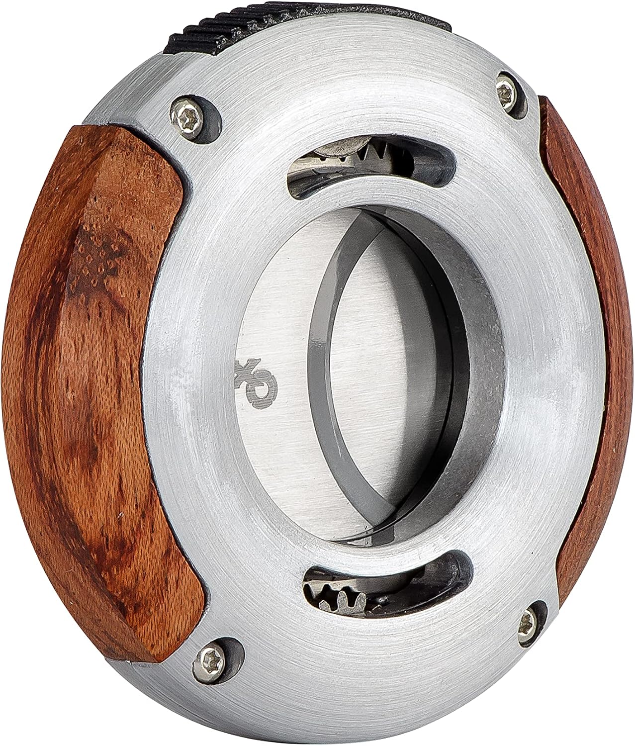 XIKAR XO Double Guillotine Cigar Cutter, Redwood – Dual Stainless Steel Blades, 64 Ring Gauge, Round Aluminum Body, Precision Cigar Cutting, Spring-Loaded Release, Premium Cutter for Cigar Aficionados