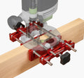 Woodpeckers Mortise Base, Dual-Fence Adjustable Router Base for Precise Mortising and Edge Guiding, Fits Plunge Routers with 5/16' Guide Rods, Aluminum & Stainless Construction, Made in USA MB-516