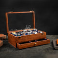 Royal Craft Expertise® 10-Slot Premium Wooden Watch Box for Men – Handcrafted Rosewood Organizer with Soft Velvet Lining | Elegant Display Case with Drawer | Ideal for Watch Storage & Gifting