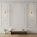 Pangda 3 Set Peel and Stick Wall Molding Kit Inner and Outer Layer Style Premade Wainscoting Panel for Interior Wall Moulding Decor Accent Wall Molding (24x48inch+48x 72inch)