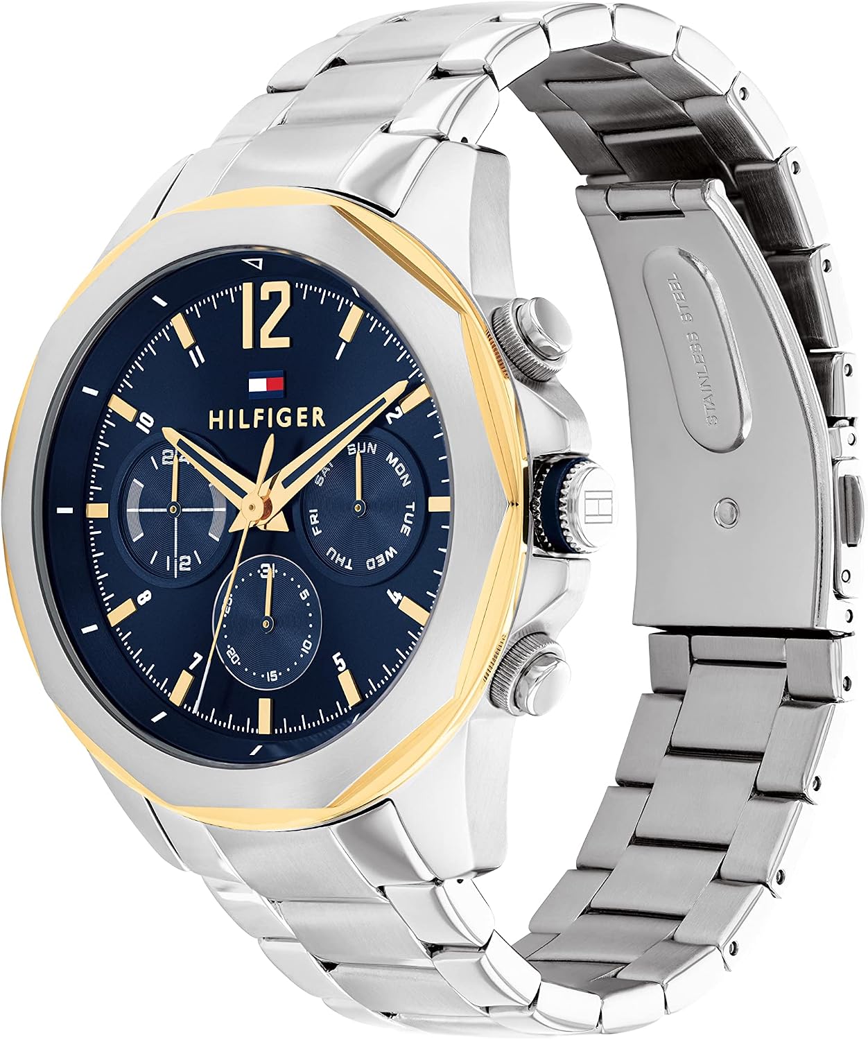 Tommy Hilfiger Men's Multifunction Quartz Watch – Stainless Steel Case, 5 ATM Water Resistant, Urban Style Timepiece, Gift for Him