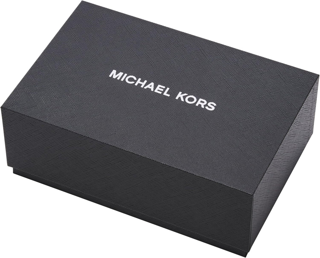 Michael Kors MK9122 - Slim Runway Three-Hand Beige Gold-Tone Stainless Steel Watch