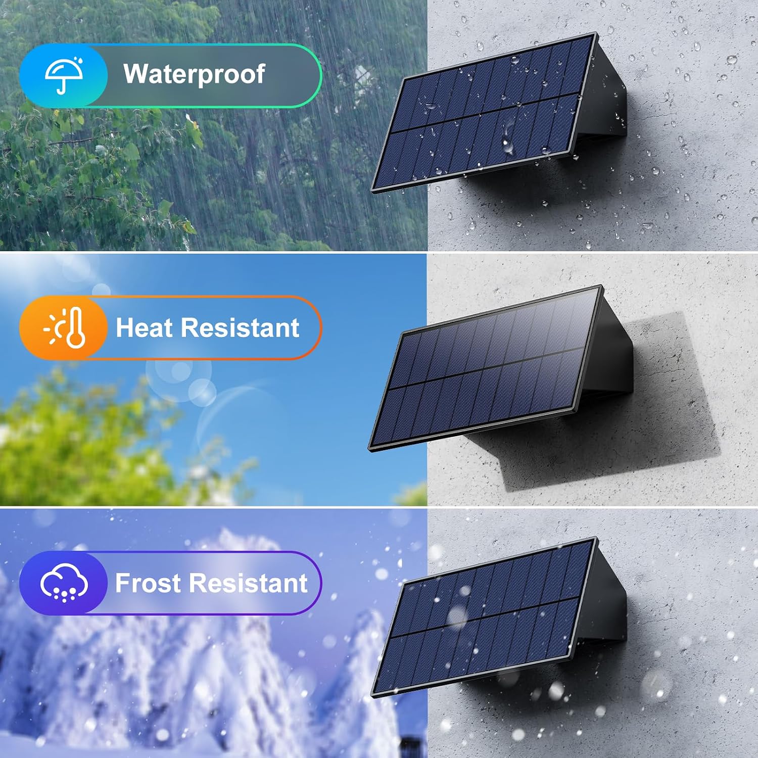 12 Pack RGB Solar Up and Down Wall Lights Outdoor Decorative Fence LED Waterproof Lamps for Deck, Patio, Porch, House, Garden, Pool Cage, Dynamic Color Changing Lights for Festive Atmosphere Building