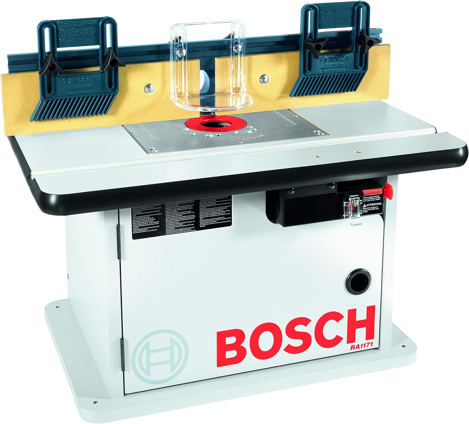 BOSCH RA1171 Benchtop Router Table + RA1054 Deluxe Router Edge Guide