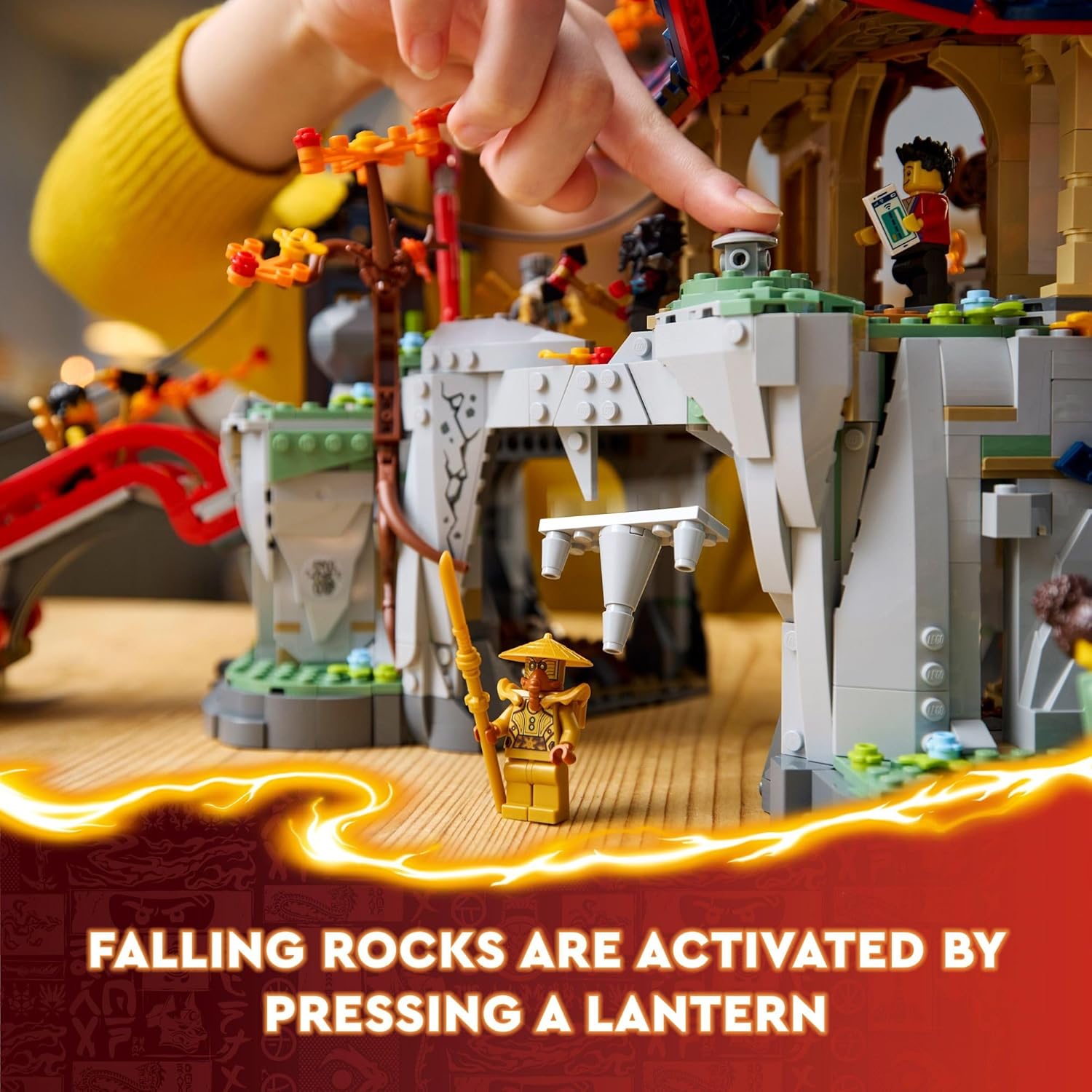 LEGO NINJAGO Tournament Temple City Building Toy for Teen Boys & Girls, Ages 14+, Great for Dragons Rising Fans Who Enjoy Model Building Sets and NINJAGO Toys - 71814