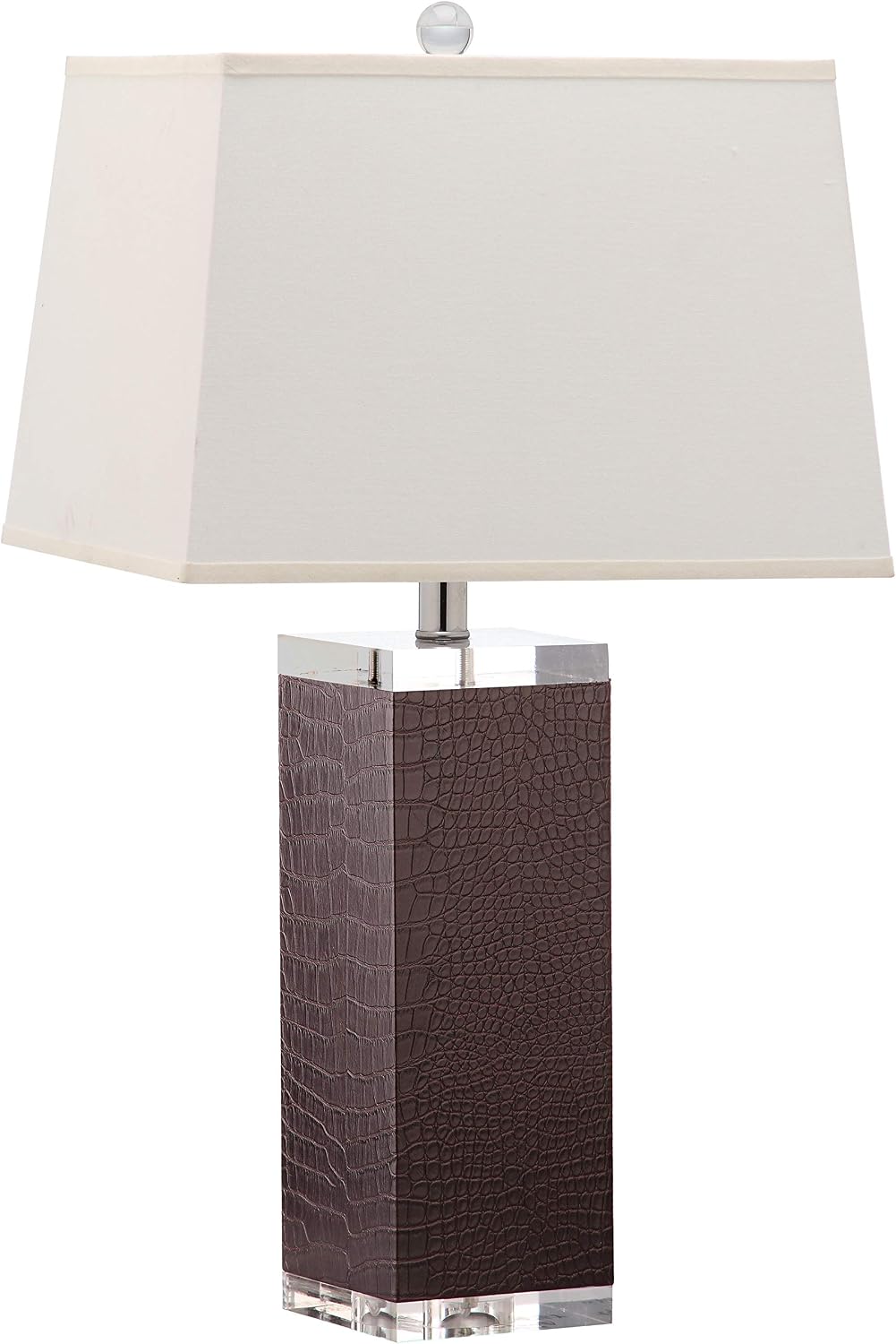 Safavieh Lighting Collection Deco Leather Crocodile Table Lamp, Set of 2