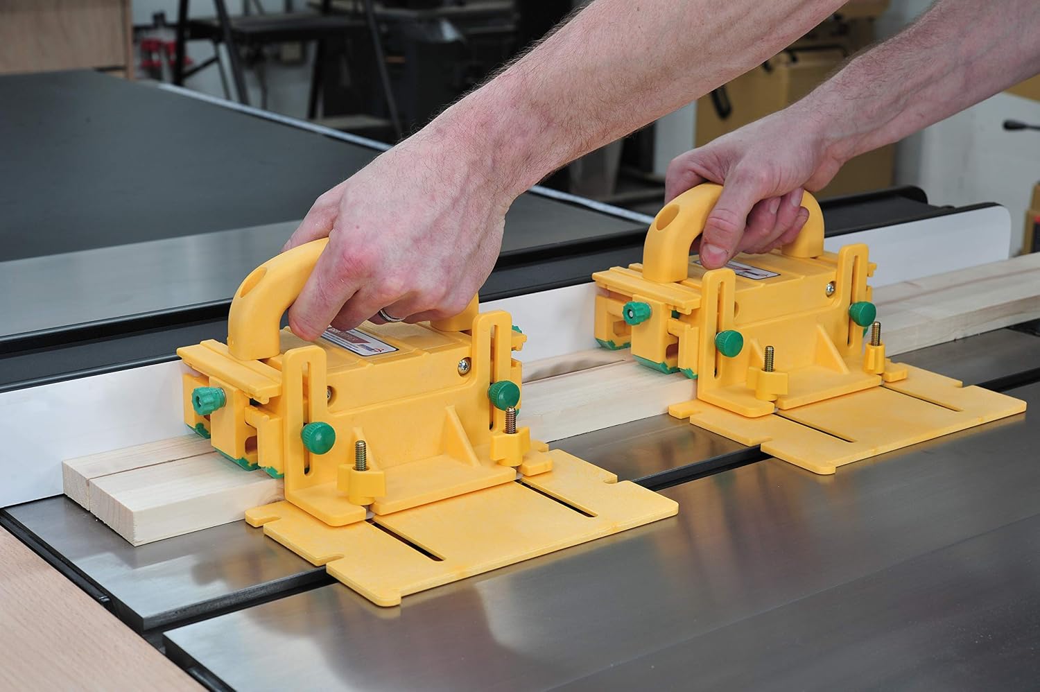 Microjig Grr-ripper Advanced (2-Pack) with MicroDial Tapering Jig | For Table Saws, Router Tables, Jointers, and Band Saws | For DeWalt/Makita/Bosch/Skil/Jet/Powermatic/SawStop and More