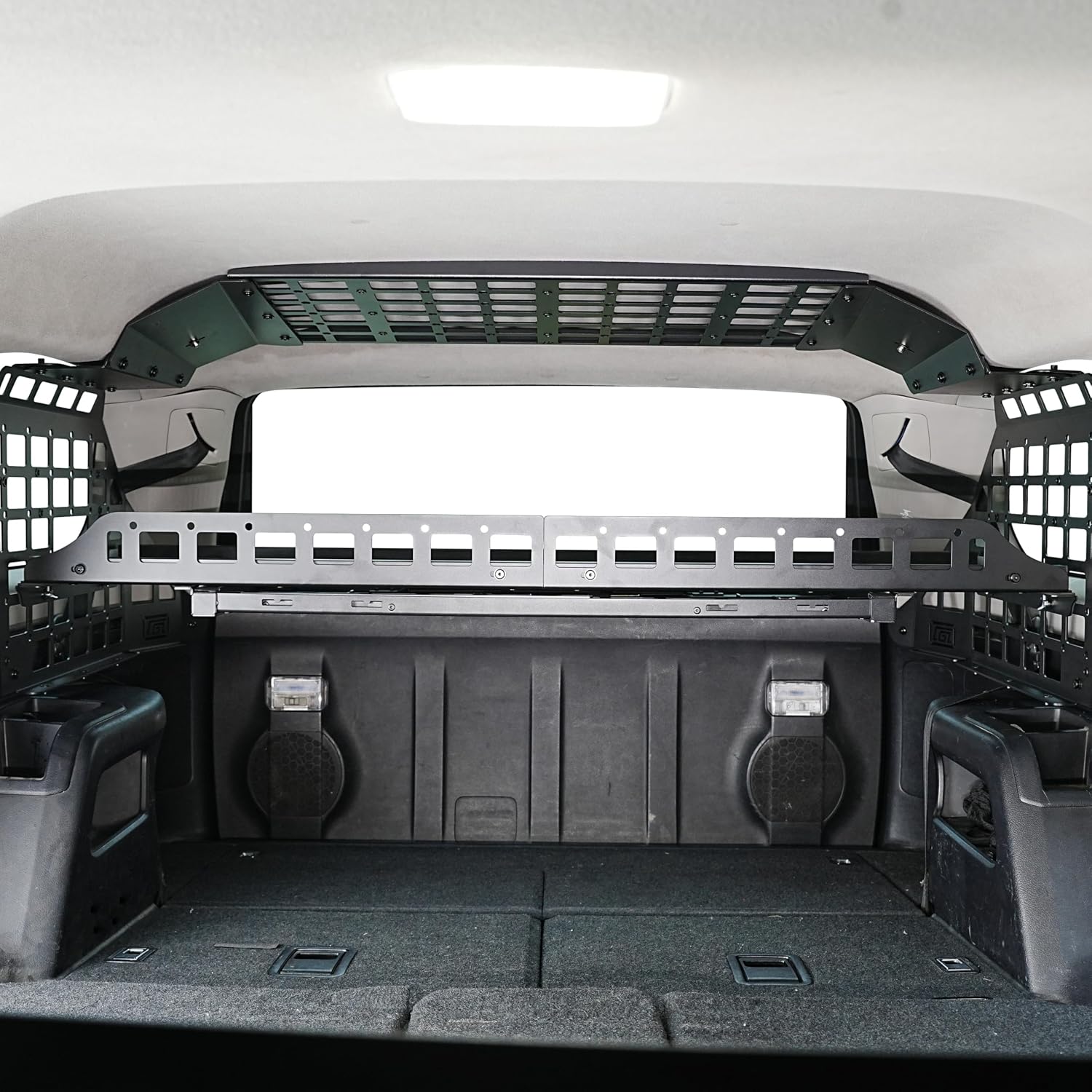 HIGH FLYING for Toyota 4Runner 2010-2024 Modular Roof Overhead&Window Panels Storage Molle System Trunk Shelf Cargo Organizer Aluminum Car Accessories