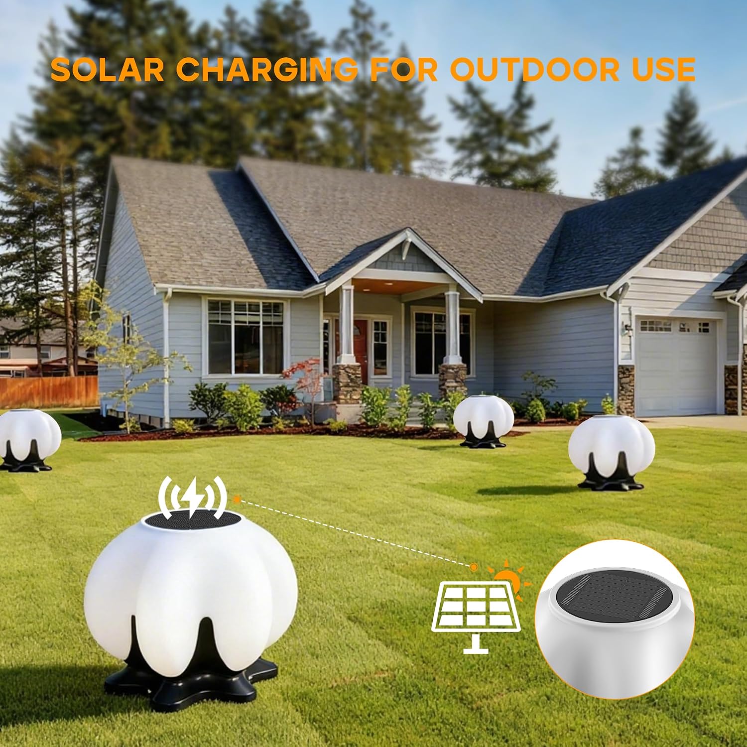 Solar Post Lights with Remote Control, Modern Pillar Light Dusk to Dawn IP54 Waterproof Solar Post Cap Lights with 3200K LED Outdoor Light Fixture for Garden Deck Patio Outside Lighting (Cloud)