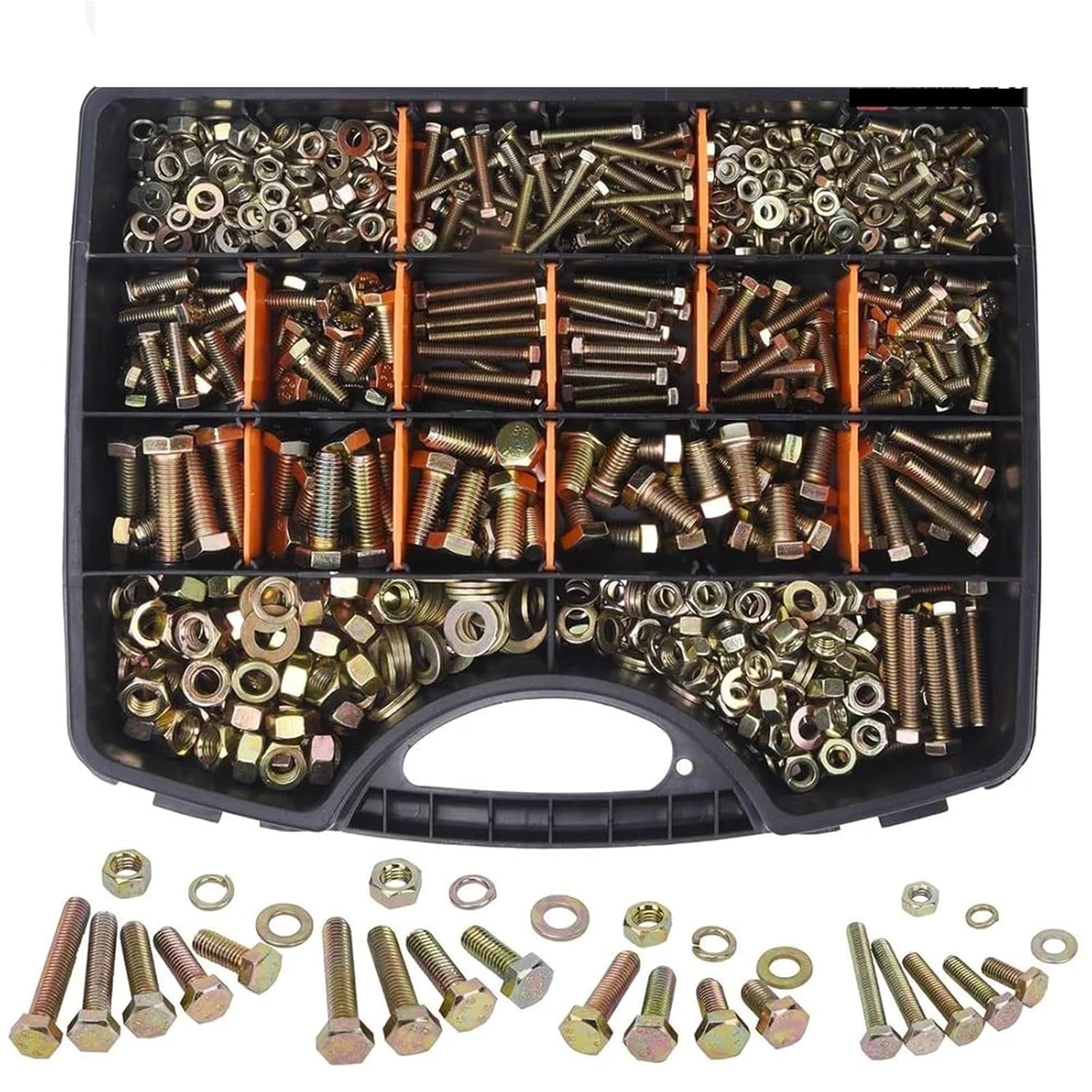 Set Screw Assortment Kit 940PCS Grade 8. Metric Heavy Duty Hex Bolt Nut Assortment Set for Homeowners,DIYers,Mechanics,Industrial Workers