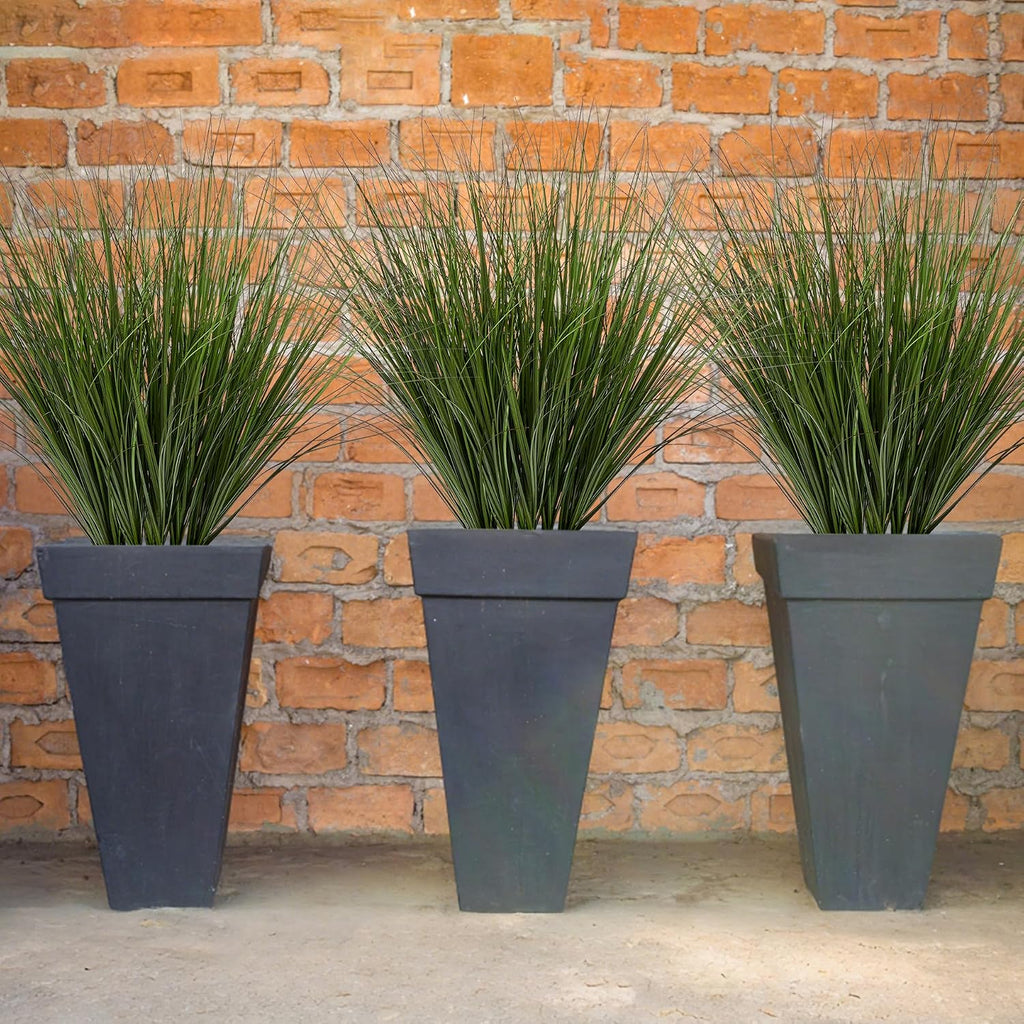 48PCS Fake Plants Artificial Wheat Grass Greenery Plastic Plants Fake Grass Artificial Plants for Outdoor Decor Artificial Grass Plant with Greenery Stems for Indoor Home Decoration 26.4'