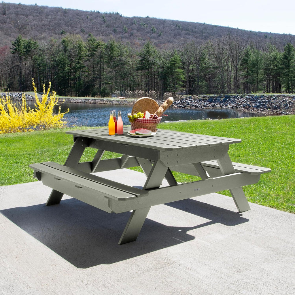 Highwood Hometown Picnic Table, 6 Foot, Eucalyptus