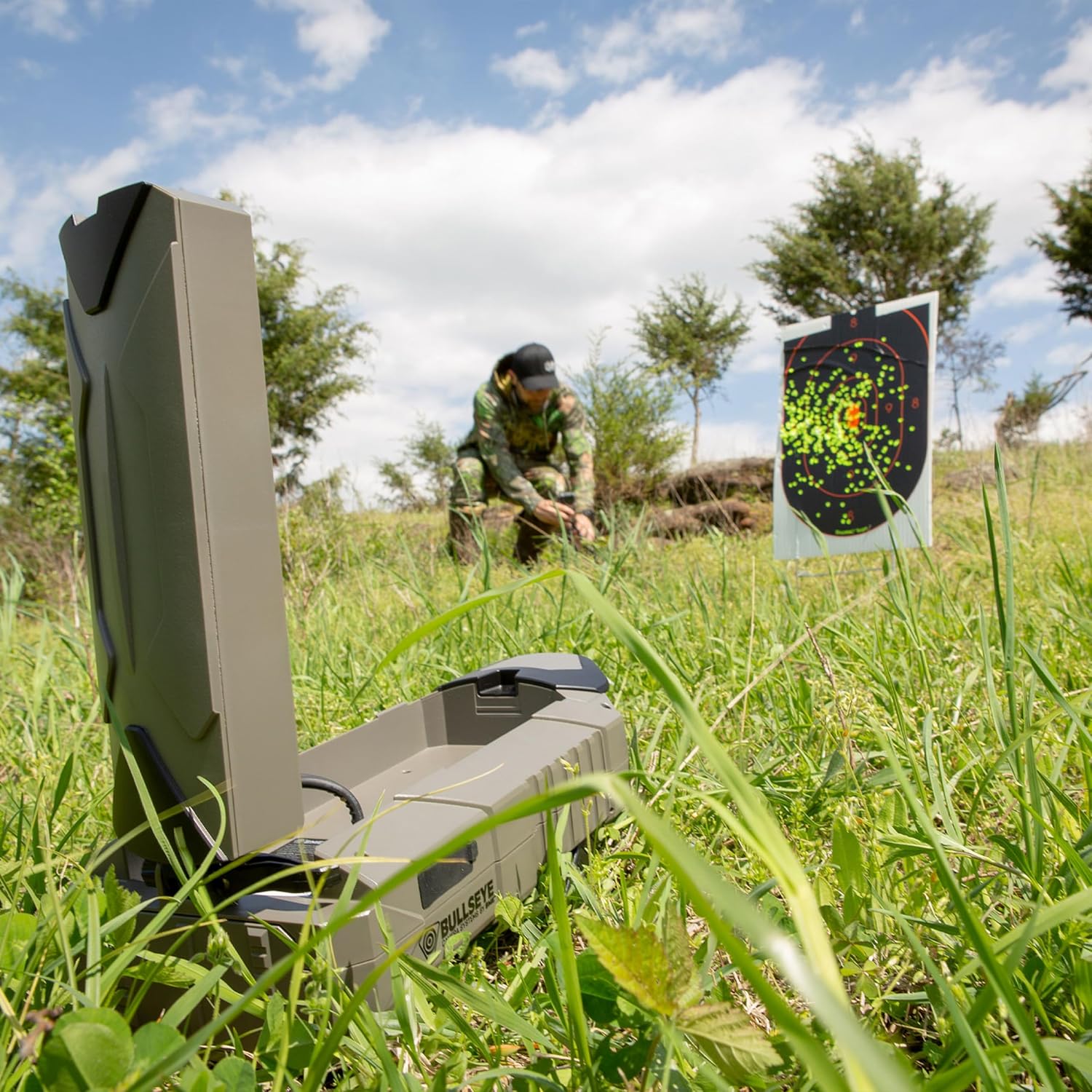 SME Bullseye Sight in Edition Shooting Weather Resistant Wireless 300 Yards Long Range High Definition 960P Wi-Fi Shot Spotting Target Camera with Built-in Sunshade & LED Illumination
