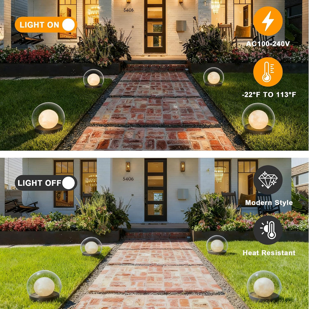 Solar Post Lights, IP54 Modern Pillar Light, Waterproof Column Lamp Outdoor, Dusk to Dawn Solar Post Cap Light with 3200K LED,Fence Deck Cap Lights for Garden Deck Patio Outside Lighting (Lampshade)