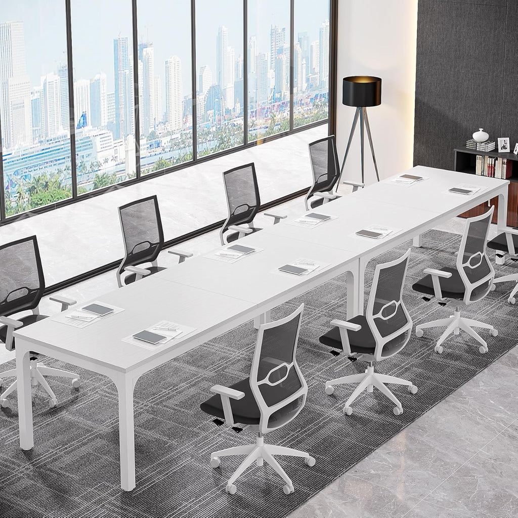 Tribesigns 6.5FT Conference Table, 78.7-Inch Rectangle Meeting Seminar Table, Large Business Tables for 6-8 People (Only Table)